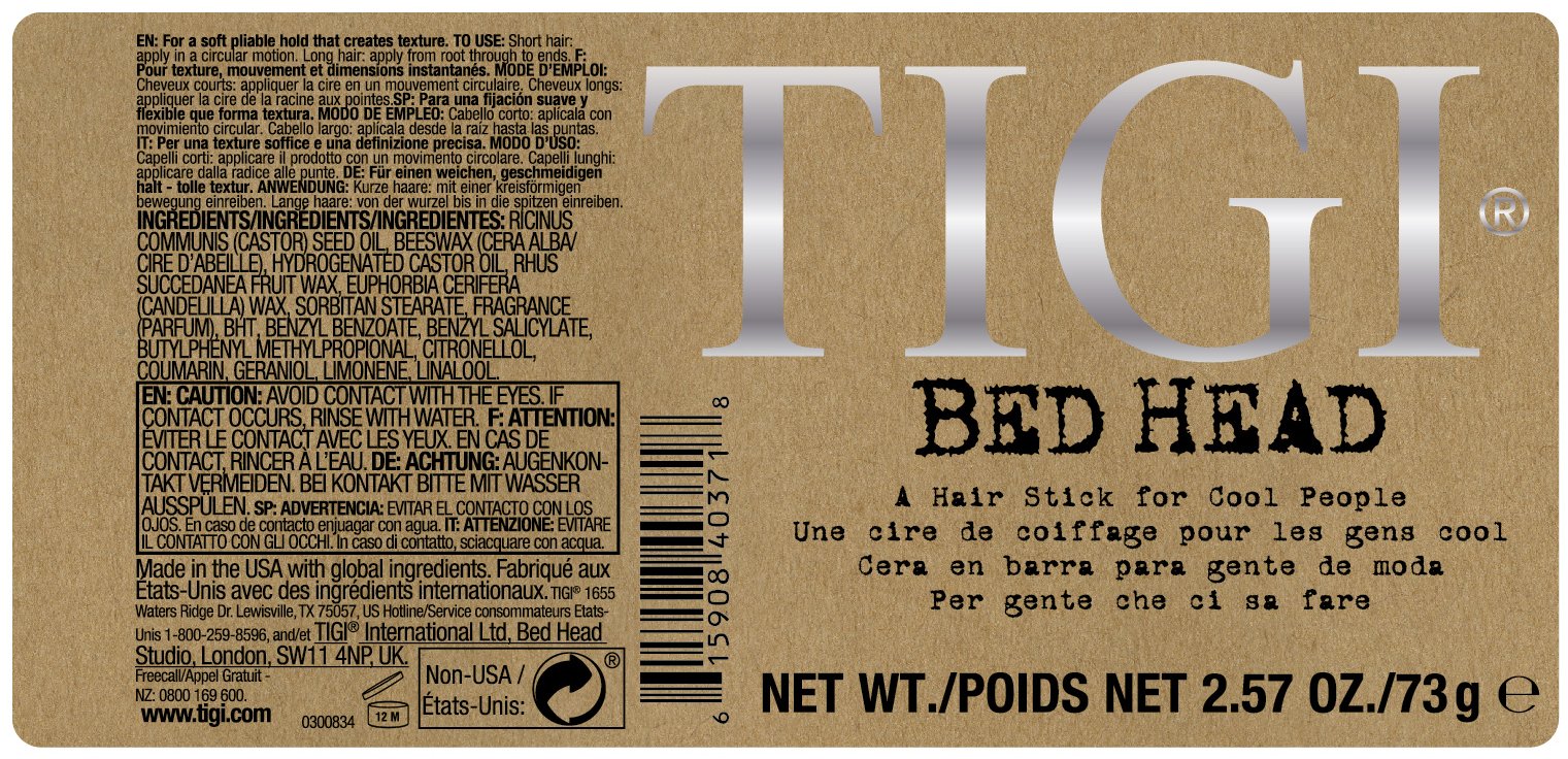 A combination of foil stamping and embossing on a hair product label in a salon setting